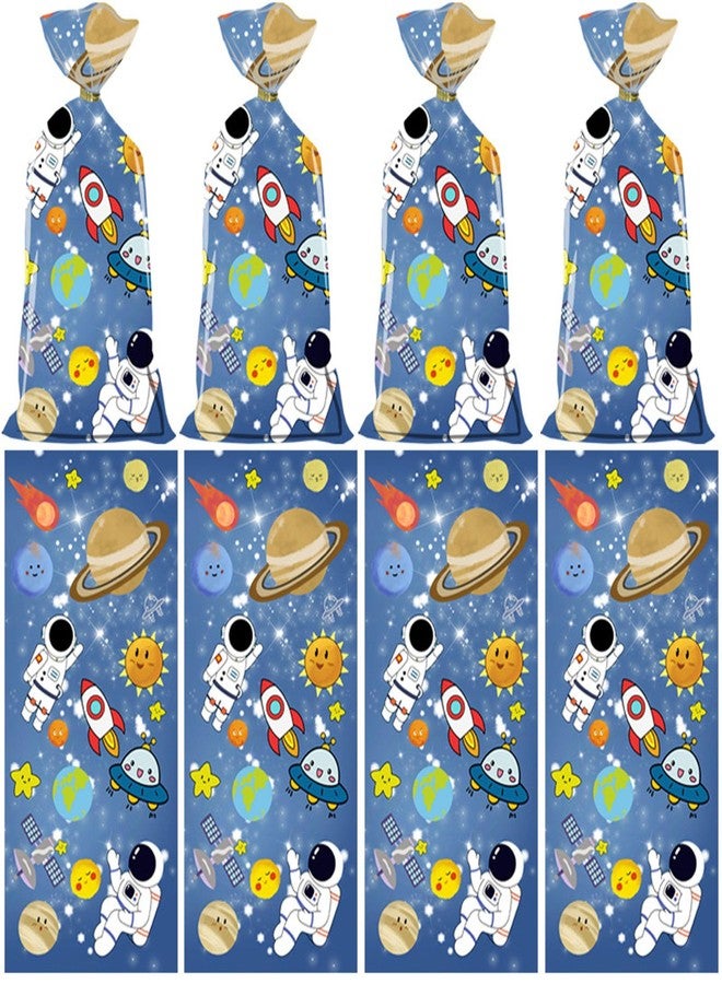 CSTYWC 50PCS Outer Space Cellophane Treat Bags Galaxy Themed Party Favors Bags for Baby Shower, Birthday Party Decorations - Image 2